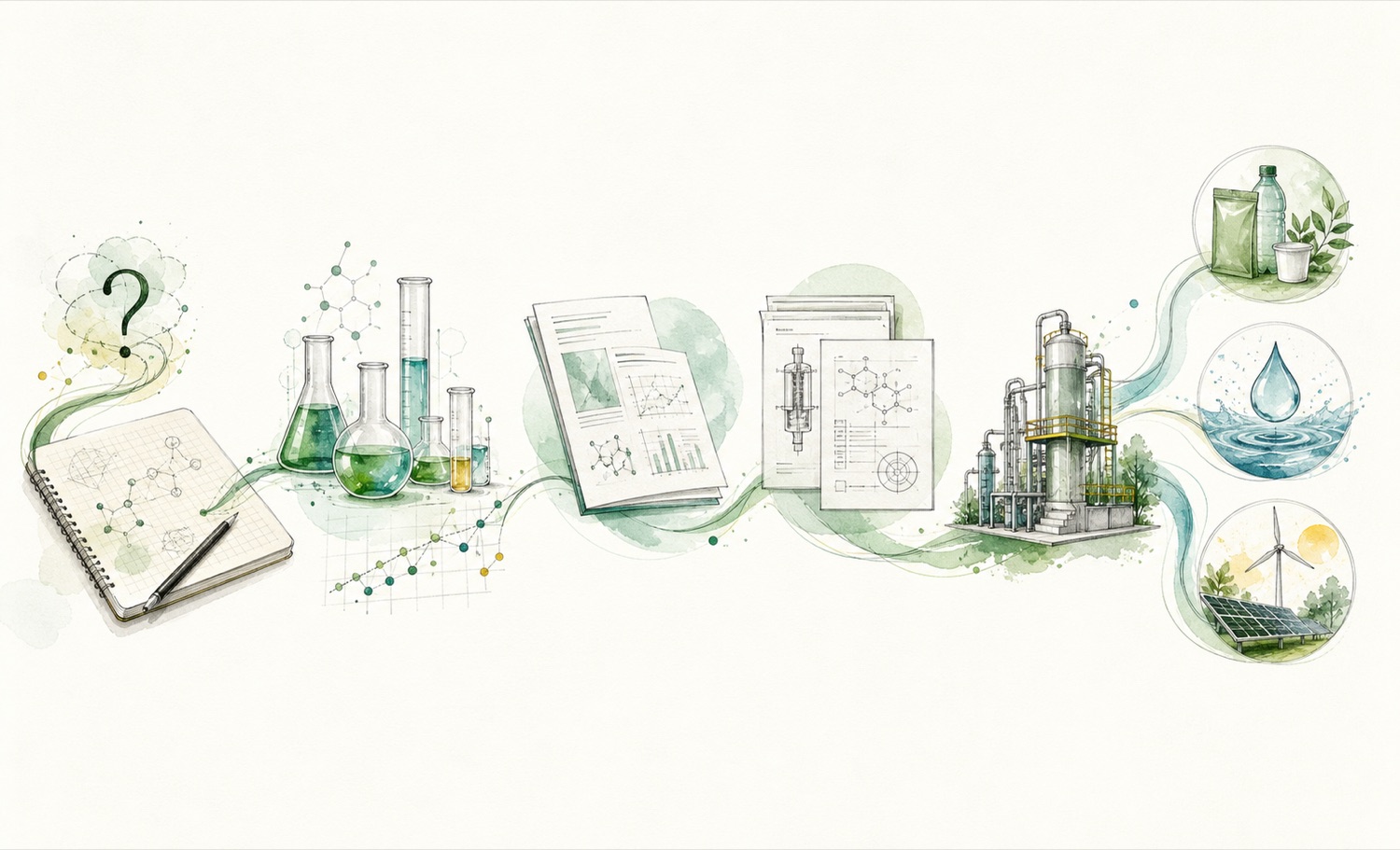 De la idea al impacto: investigación, publicaciones, patentes, planta y producto